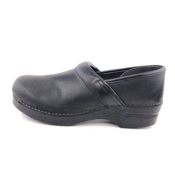 Dansko Black Oiled Leather Professional Clogs EUR 41 - Picture 1 of 16